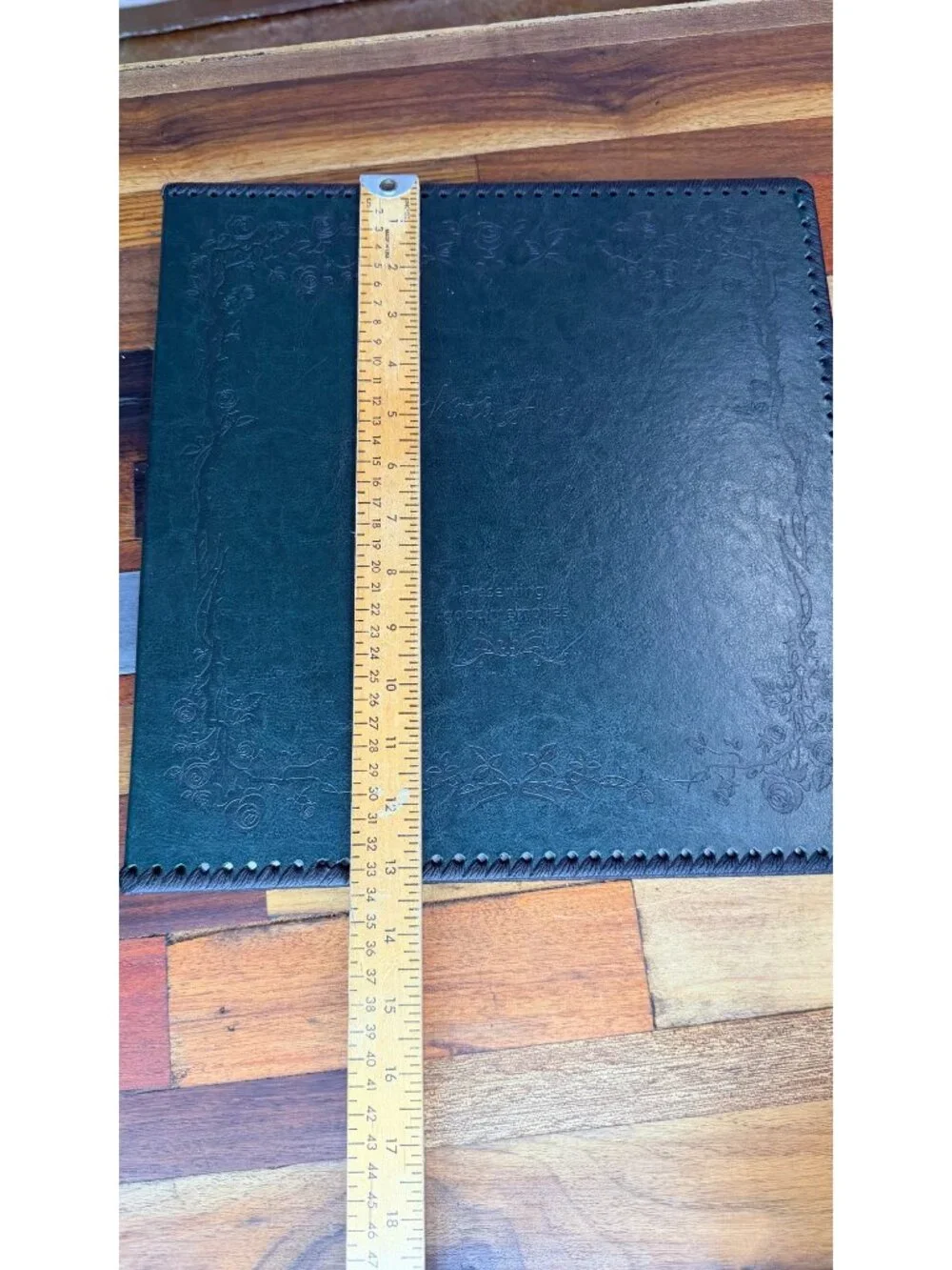 Self Adhesive Photo Album Green Leather Vintage Large Sticky Pages